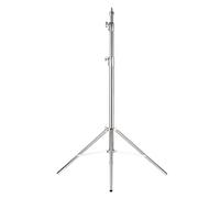 Andoer Photography Light Stand Tripod, Stainless Steel Studio Light Stand 280cm 110in with 1 4 Inch and 3 8 Inch Screw Foldable Heavy Duty Support for Softbox Flash Video
