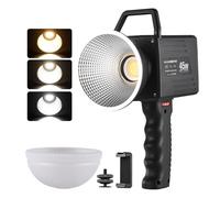 Andoer Portable COB Video Light Handheld LED Fill Light 45W 2800K-6800K Dimmable 9 Scene Lighting Effects Built-in Battery with Handle Reflector Diffuser for Vlog Live Streaming Photography