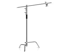 Andoer Professional Photography Stand Aluminium Alloy C Stand with Arrow Arm Folding Legs 20kg/44lbs Load Capacity 330cm/10.8ft Max. Height for Photo Studio