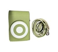 Andoer PU Leather Camera Base with Magnetic Closures Crossbody Camera Cover with Shoulder Strap Fit for RICOH GR3/GR3X/GR4 (Green)