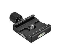 Andoer QR-50 Quick Release Plate Clamp Adapter with Built-in Bubble Level for Arca Swiss RRS Wimberley Tripod Ball Head