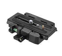 Andoer Quick Release Clamp Adapter with Quick Release Plate compatible with Manfrotto 501 500AH 701HDV 503HDV Q5 Tripod Head