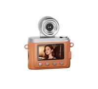 Andoer Retro CCD Camera 1080P Flip Screen Mini Size Kids Camera Vintage Little Digital Camera (Brown)