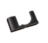 Andoer Retro PU Leather Half Camera Case Bag Cover with Shoulder Strap Compatible for FU film X-E5 (Black)