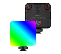 Andoer RGB Pocket LED Video Light Video Conference Light 2500K-9000K Dimmable 12 Light Effects CRI95+ Built-in Battery 3 Cold Shoe Mounts for Vlog Live Streaming Product Photography