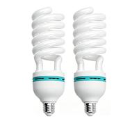 Andoer Softbox Light Bulb, CFL Daylight White 135W 5500K CRI90 E27 Energy Saving Light Bulb for Soft Box Photography Photo Video Studio Lighting - 2pcs
