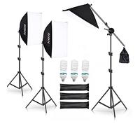 Andoer Studio Photography Lighting Kit, Softbox Light Set