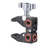 Andoer Super Clamp for Monitor LED Lights Flash Microphone Aluminum Alloy C Clamp Clamp for Camera with 1/4" and 3/8" Screws Photography Accessories Load Capacity 3kg