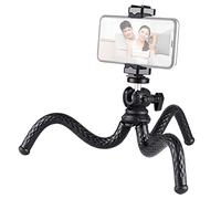 Andoer Tabletop Octopus Tripod Stand Phone Tripod Flexible Camera Tripod with 1/4 Inch Screw & Phone Holder 1.5kg Load Capacity for Smartphone Camera Vlog Selfie Live Streaming