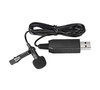 Andoer USB Clip On Microphone Stereo Lapel Mic PC Computer Microphone, 150cm Cable Length