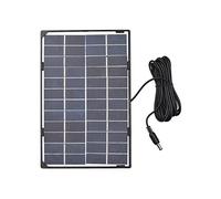 Andoer USB Solar Panel Charger - 6W 12V Solar Panel for Outdoor Security Camera, Street Light, Garden Lamp, Home Fan, Pump - Waterproof, 10ft DC Output