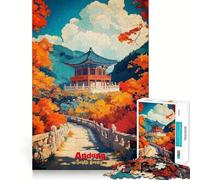Andong Art Poster Adult Jigsaw1000 Pieces Mind Boost Game Premium Laser Cut Quality Relaxing Indoor Group Activity (50x75cm)
