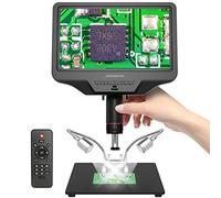 Andonstar AD409 HDMI Digital Microscope 10.1 inch LCD Screen 300X USB Electronic Microscope Camera for Magnifying, PCB Soldering, Coin Collection