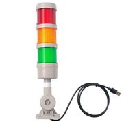 ANDONT 3-Stack USB LED Andon Tower Signal Light with Buzzer, 5VDC