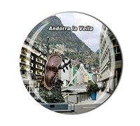 Andorra la Vella Fridge Magnet Crystal Tourist Souvenir Gift Collection Refrigerator Magnetic Sticker