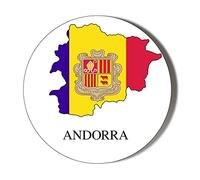 Andorra Mapped OWN Language 58mm Magnetic Bottle Openers