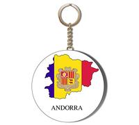 Andorra Mapped OWN Language Large 58mm Keyring Bottle Opener