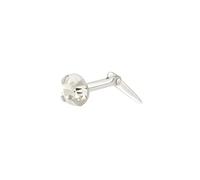 Andralok Sterling Silver White Cubic Zirconia Nose Stud - 2mm