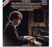 ANDRAS SCHIFF - 2+3 INVENTIONEN BWV 772-801 CD NEW