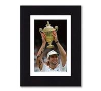 Andre Agassi - Tennis Signed 8x6 Inch Mounted Photo Print Pre Printed Signature Autograph Gift, Ready To Be Framed. Wall Art Artwork