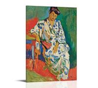 André Derain Classic Posters Madame Matisse in A Kimono Artworks Canvas Room Aesthetic Wall Art Prints Home Modern Decor 08x12inch(20x30cm)