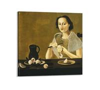 André Derain Famous Work Poster The Girl Cutting Apple Painting On Canvas Wall Art Scroll Picture Print Living Room Walls Decor Homes 24x24inch(60x60cm)