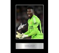 Andre Onana Man United Football Footballer Pre Printed Signature Signed Mounted Photo Display #1 Printed Autograph Picture 10x8 Inch Mount