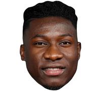 Andre Onana (Smile) Celebrity Mask, Flat Card Face, Fancy Dress Mask
