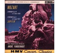 Andre Vandernoot / Paris Conservatoire Orchestra - HMV Concert Classics - XLP 20006: Mozart - Symphony no 40; Symphony No 41 'Jupiter': Andre Vandernoot: Paris Conservatoire Orchestra: Vinyl LP