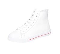 Andrea Conti 0067110 Women's Leather High Top Ankle Boots, White, 7 UK