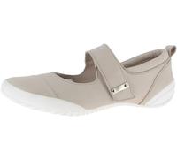 Andrea Conti 0341066 Women's Leather Strappy Ballet Flats with Fastening, gray, 7.5 UK