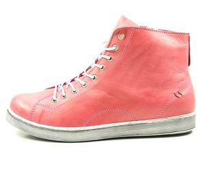 Andrea Conti Sneaker High with Zip 0341500 Women's Lace-Up Boots, Pink, 5 UK