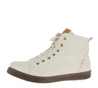 Andrea Conti Women High Top Sneakers, Cream White Brandy, 6 UK