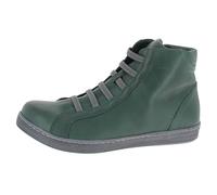 Andrea Conti Women High Top Sneakers, Dark Green, 6 UK