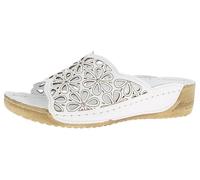 Andrea Conti Women's Damen Pantolette Loafer Flat, White, 5 UK