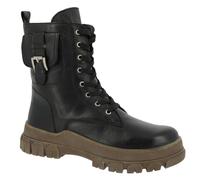 Andrea Conti Women's Laces Ankle Boot, Black, 9.5 UK