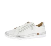 Andrea Conti Women's Low Top Trainers, White/Silver, EU 39, White/Silver, 7 UK