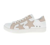 Andrea Conti Women's Low Top Trainers, White Silver Grey., 8.5 UK