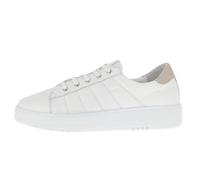Andrea Conti Women's Low Top Trainers, White Silver Grey., 8.5 UK