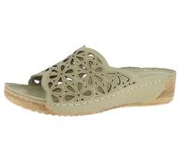 Andrea Conti Women's Mules Flat Slippers, Avocado, 5 UK