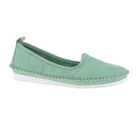 Andrea Conti Women's Slippers 0027449 Ballerina Moccasins, Mint, 4 UK