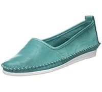 Andrea Conti Women's Slippers Loafer, Aquamarine, 7.5 UK