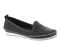 Andrea Conti Women's Slippers Loafer, Black, 9 UK