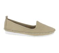 Andrea Conti Women's Slippers Loafer, Taupe, 6 UK