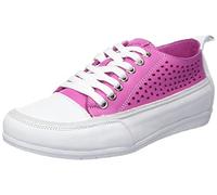 Andrea Conti Women's Trainers Sneaker, Fuchsia White, 5 UK