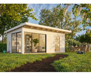 Andrea M (6.0x3m | 17.1m2 | 44mm) Garden Room with Sliding Doors (Double Glazing Available)