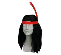 Andrea Moden 0535/2 Indian Wig Unisex - Adult Black