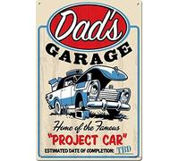 Andreaoy New Retro Metal Tin Sign|Dad39;s Garage Vintage Sign|Home Club Bar Decorative Metal tin Sign 8x12 Inches