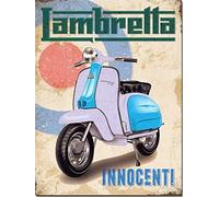 Andreaoy New Retro Metal Tin Sign|Lambretta Vintage Sign Sign|Home Club Bar Decorative Metal tin Sign 8x12 Inches