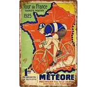 Andreaoy New Retro Metal Tin Sign|Tour De France 1925 Bike Bicycle Sign Door Plaque Sign|Home Club Bar Decorative Metal tin Sign 8x12 Inches